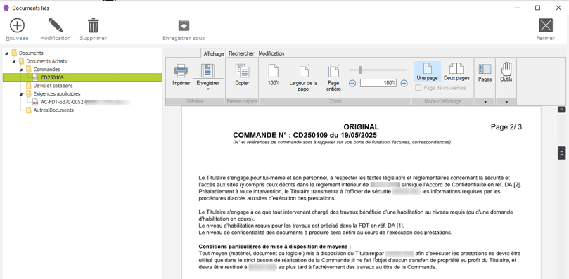 Un écran du module GED et workflow dans le logiciel ERP HexaOpale Un écran du module GED et workflow dans le logiciel ERP HexaOpale