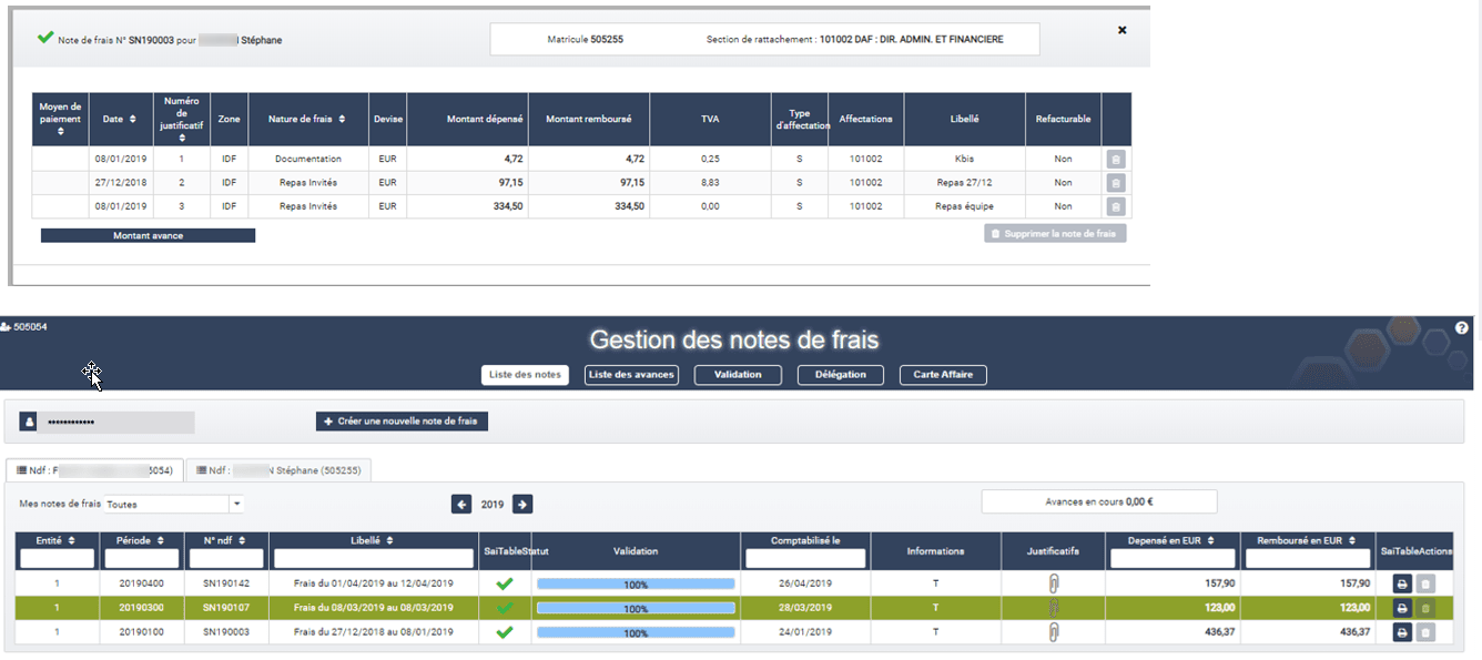 Gestion des notes de frais dans l'ERP HexaOpale Gestion des notes de frais dans l'ERP HexaOpale